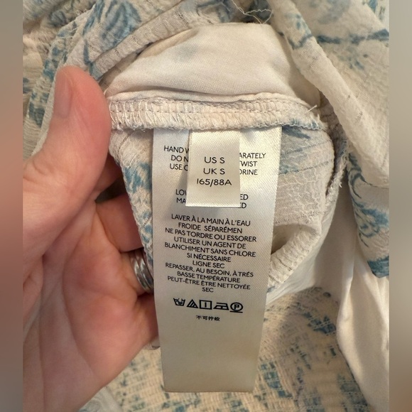 Free People Final Rose Top Smocked Top size Small - Picture 4 of 10